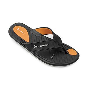 Sandalia-flip-flop-textura-boom-boxes-color-negro-naranja