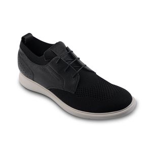 Zapato-casual-en-combinacion-de-cuero-y-textil-color-negro